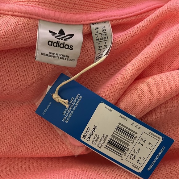 NWT Adidas Original ADICOLOR HERITAGE NOW CARDIGAN XS - Picture 8 of 8